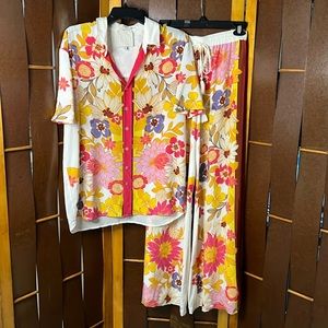 Johnny Was Jade floral pant suit.